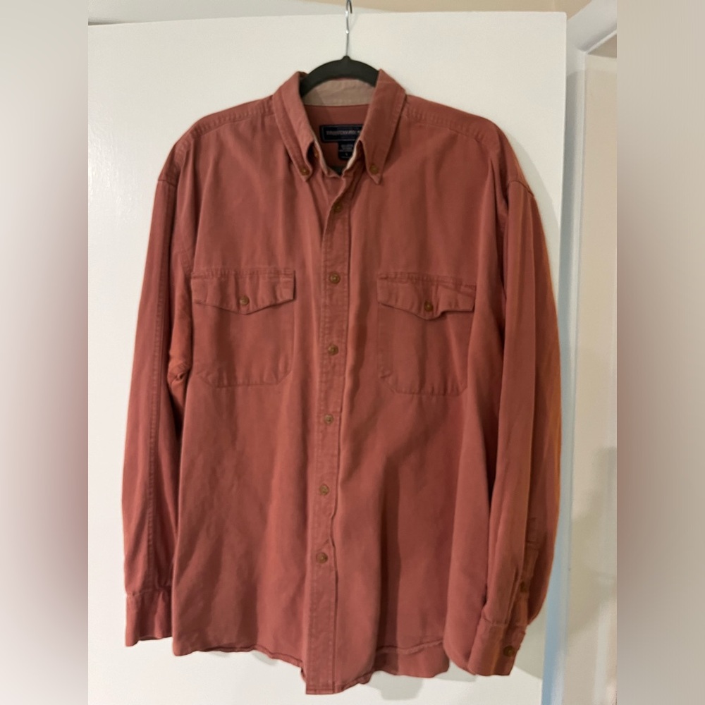 Men’s L Canvas Button Down Shirt